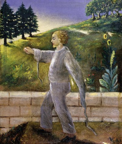 Mental patient going for an early morning walk by Dr. Max Simon